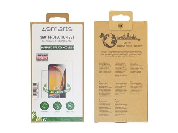 4smarts 360° Protection Set - Beskyttende deksel for mobiltelefon - polykarbonat (PC) - gjennomsiktig - for Samsung Galaxy XCover7 4smarts 360° Protection Set - Beskyttende deksel for mobiltelefon - polykarbonat (PC) - gjennomsiktig - for Samsung Galaxy XCover7