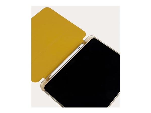 Tucano Satin - Lommebok for nettbrett - polykarbonatskall, termoplastisk polyuretan kant (TPU) - gul, gjennomsiktig - 10.9" - 11"