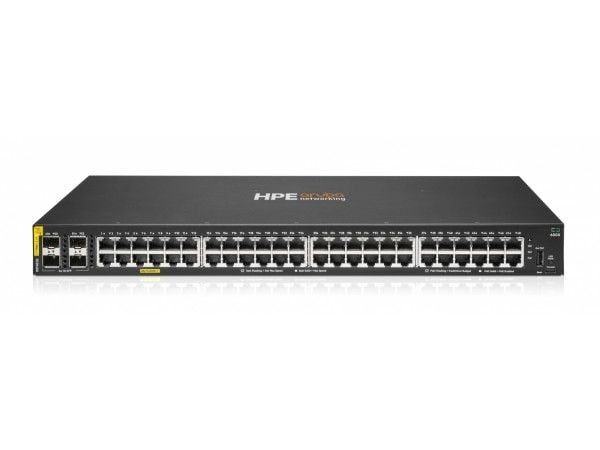 HPE Aruba Networking CX 6000 48p 10M/100M/1G Class4 PoE 4p SFP 1G 370W Switch - Switch - Administrerad - 48 x 10/100/1000 (PoE+) + 4 x gigabit SFP ...