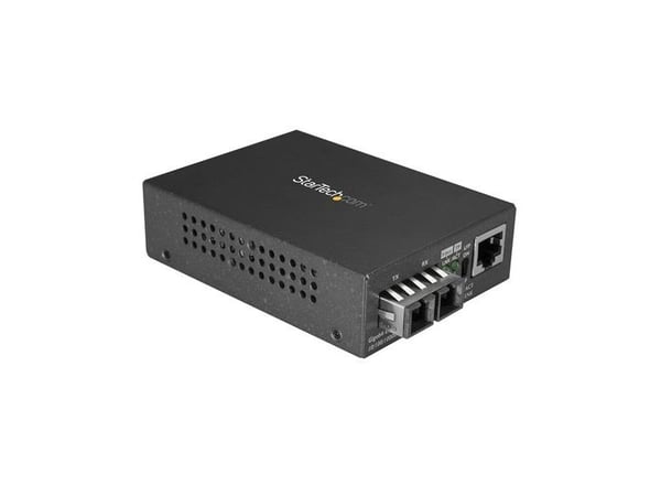 StarTech.com Singlemode (SM) SC-kuitumuunnin 10/100/1000-verkkoon, 10km, Gigabit Ethernet, 1310nm, w/ Auto Negotiation, Gigabit Ethernet to Single ...
