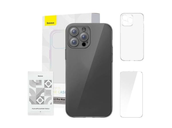 Baseus Etui ochronne Baseus Crystal Clear do iPhone 12 Pro Max (transparentne)