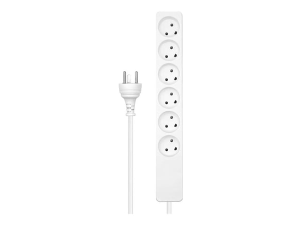 Microconnect MC-EDBGRU0605W, 5 m, Tyyppi K, Tyyppi K, Valkoinen, 6 AC-pistorasia(a), 700 g Microconnect MC-EDBGRU0605W, 5 m, Tyyppi K, Tyyppi K, Valkoinen, 6 AC-pistorasia(a), 700 g