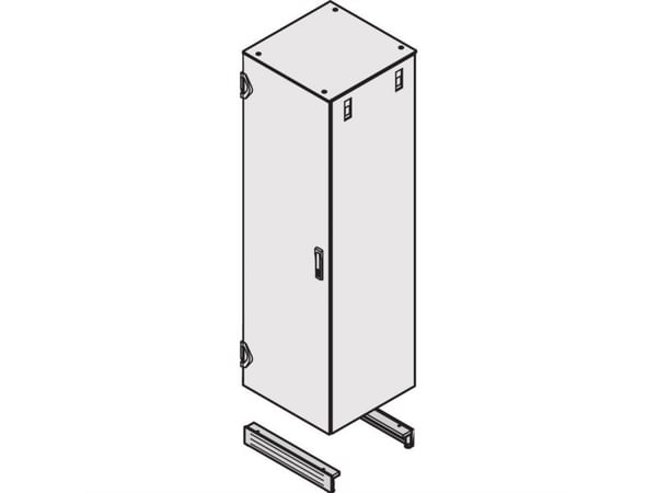 Schroff Base/plinth with ventilation, 600 mm, 100 mm