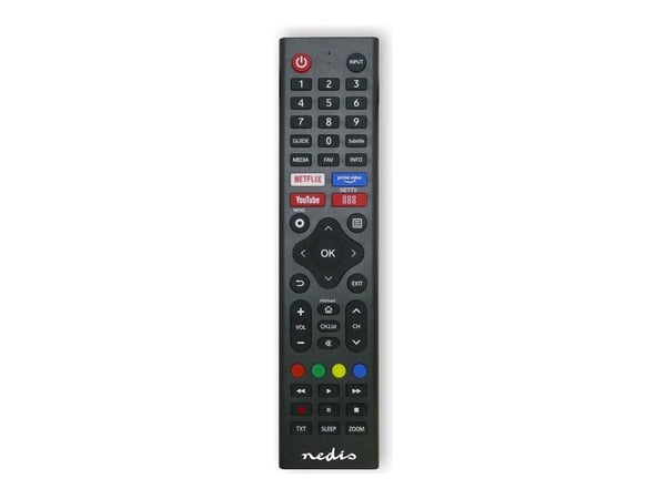 Nedis - Fjärrkontroll - infraröd - svart