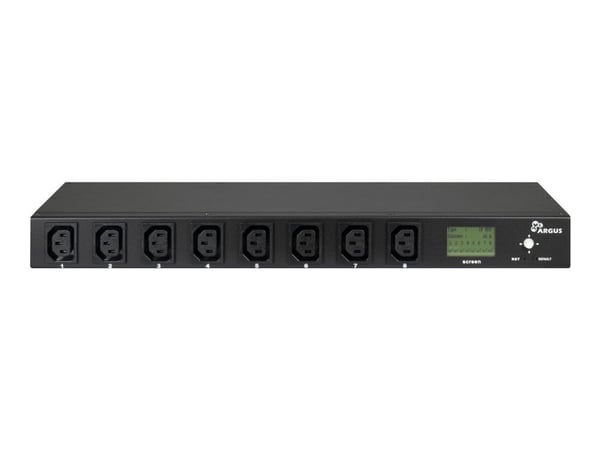 Inter-Tech PDU SA-0816, Hallittu, Ohjattu, musta, 8 AC-pistorasia(a), C13 liitin, C20 liitin, TCP/IP, UDP, HTTP, HTTPs, DHCP, SNMP, Mail