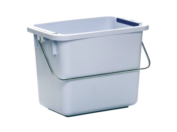 Spand Inventar Vileda 6 ltr med 2x4 farveclips,10 stk/krt