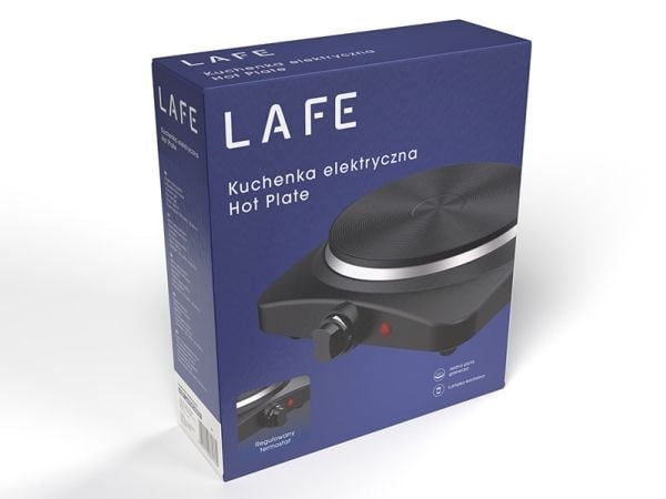 Lafe Hot Plate 1500W, Svart, Benkeplate, Innebygde kokeplater, Metall, 1 zone(s), 1 zone(s)