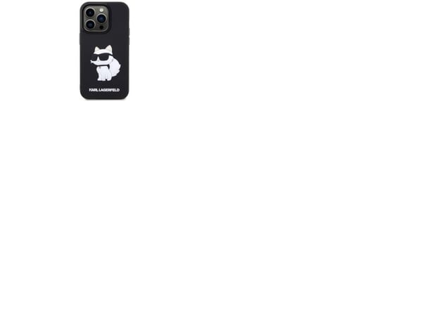 Karl Lagerfeld Karl Lagerfeld KLHCP14L3DRKHNK iPhone 14 Pro 6.1" svart/svart hardt deksel Gummi Choupette 3D