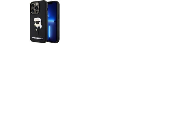 Karl Lagerfeld KLHCP14L3DRKINK iPhone 14 Pro 6,1" hardt deksel Rubber Ikonik 3D svart