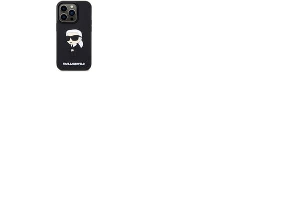 Karl Lagerfeld KLHCP14L3DRKINK iPhone 14 Pro 6,1" hardt deksel Rubber Ikonik 3D svart