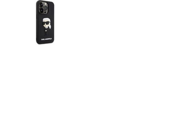 Karl Lagerfeld KLHCP14L3DRKINK iPhone 14 Pro 6,1" hardt deksel Rubber Ikonik 3D svart