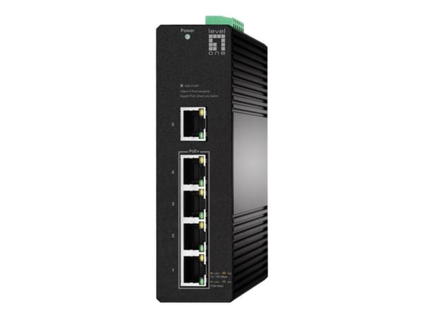 LevelOne IGS-2105P, Hallittu, L2, Gigabit Ethernet (10/100/1000), Täysin kaksipuolinen, Power over Ethernet -tuki