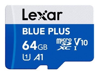 Karta Lexar Blue Plus MicroSDHC 64 GB klasse 10 UHS-I/U1 A1 V10 (LMSBLPL064G-BNANG)