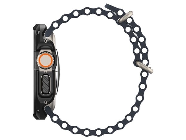 Spigen ACS05457, Etui, Smartklokke, Svart, Apple, Apple Watch Ultra (49mm), Polykarbonat (PC), Termoplastisk polyuretan (TPU)