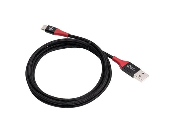 USB MicroConnect-kabel USB-A till USB-C 1,5 m svart (Safe Charge USB-A till C Data)