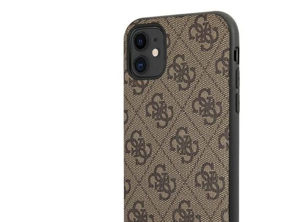 Apple iPhone 11 6.1 "Guess dėklas 4G Triangle Collection GUHCN61PU4GHBR rudos spalvos