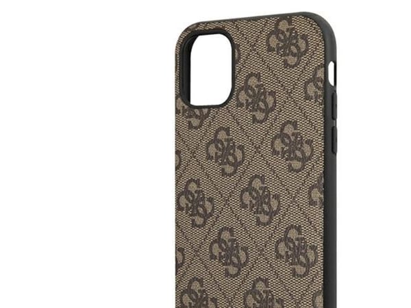Apple iPhone 11 6.1 "Guess dėklas 4G Triangle Collection GUHCN61PU4GHBR rudos spalvos
