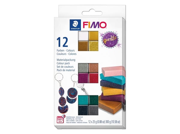 Fimo FIMO Mod.masse Effekt Sparkle 12er-Set Glitter Retail