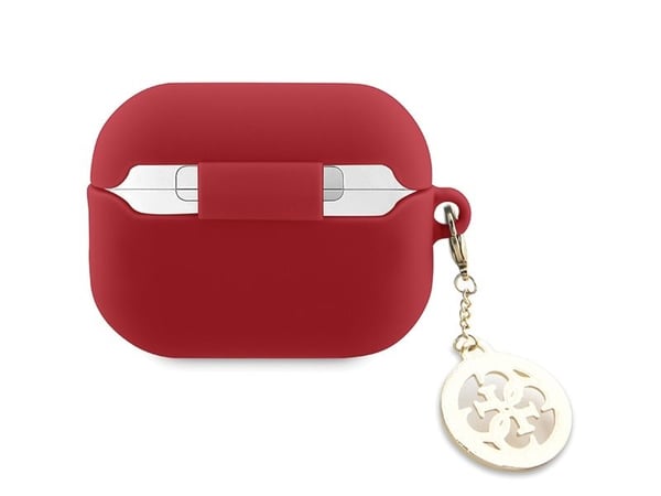Guess Kotelo AirPods Pro 2 GUAP23DSLGHDF fuksia silikoni 4G Diamond Charm
