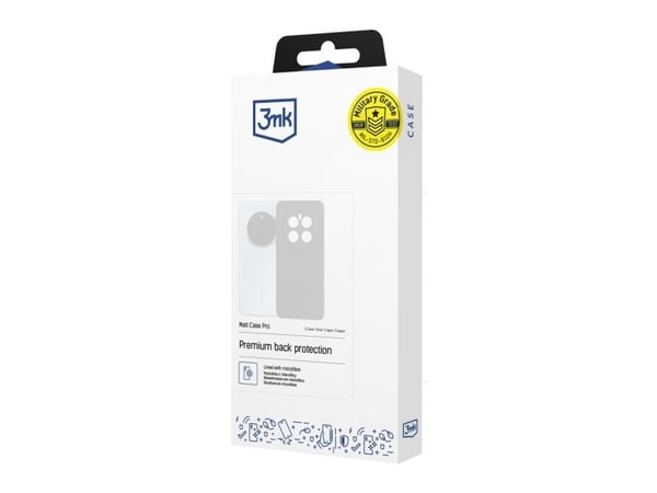 3mk Matte Case Pro iPhone 16:lle - Matta musta