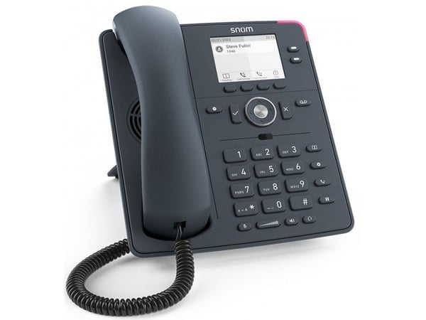 snom D140 - VoIP-telefon - 3-riktad samtalsförmåg - SIP - 2 linjer - skiffergrå