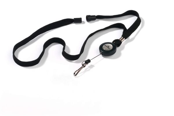 DURABLE - Halsband med rulle - svart (paket om 10) - för P/N: 8135-19, 8136-19