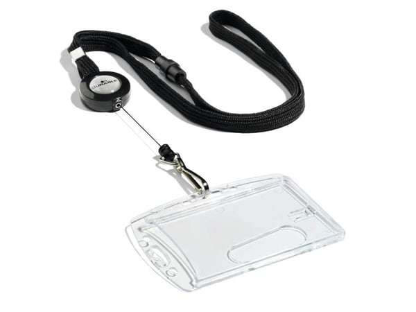 DURABLE - Halsband med rulle - svart (paket om 10) - för P/N: 8135-19, 8136-19