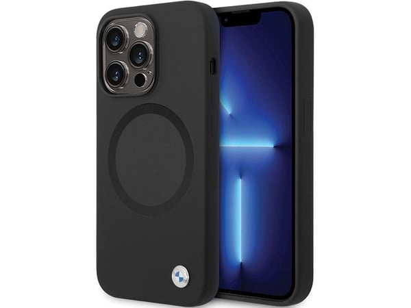 Veske BMW Signature Liquid Silicone MagSafe til iPhone 14 Pro - Hoved