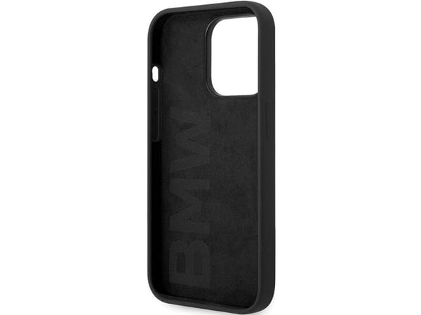Deklas BMW BMHMP14LSILBK2 iPhone 14 Pro 6,1" svart Signature Liquid Silicone MagSafe