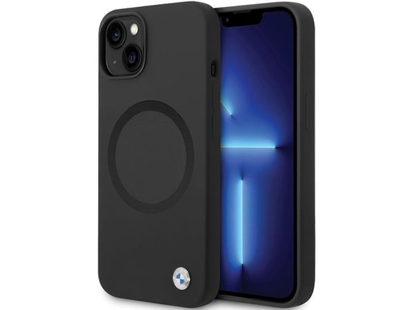 Veske BMW Signature Liquid Silicone MagSafe for iPhone 14 - bilder