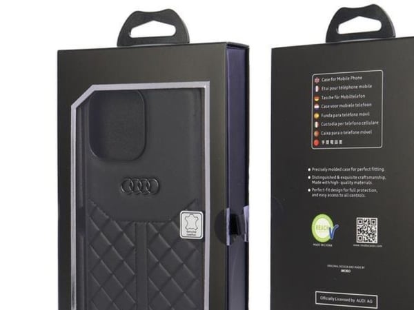Apple iPhone 13 Pro Max Audi Genuine dekseletui - svart (AU-TPUPCIP13PM-Q8/D1-BK)
