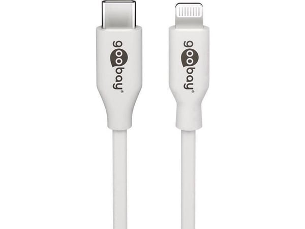 PREMIUMCORD Apple Lightning - USB-C™ USB-laddning och data MFi för Apple iPhone/iPad-kabel, 1m