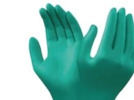 Kertakäyttökäsine Touch n Tuff koko 8-9 ilman pulveria Nitriili vihreä, 100 kpl/pk