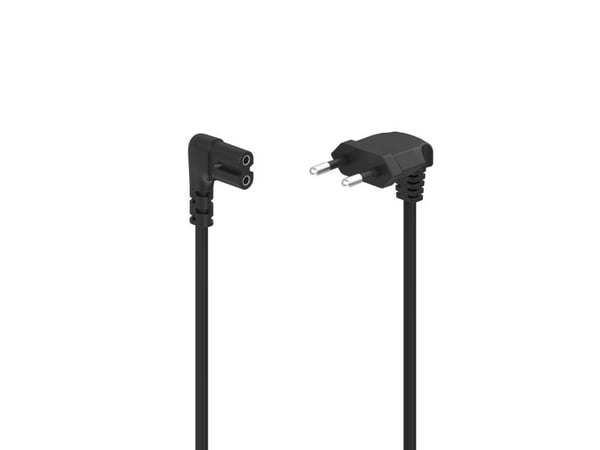Hama - Strømkabel - Europlug vinklet til power IEC 60320 C7 vinklet - AC 230 V - 5 m - formet - lajittelu