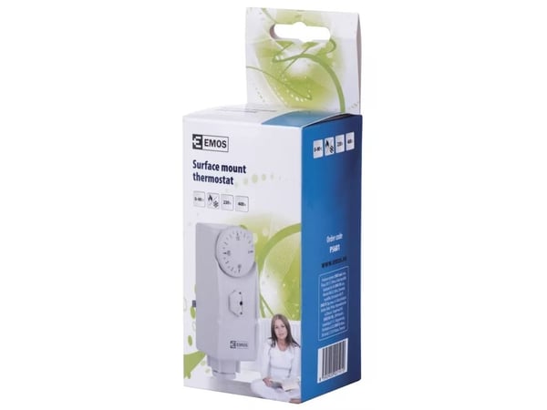 Emos P5681, Room, AC, Vit, 0 - 90 ° C, Rotations-, AC
