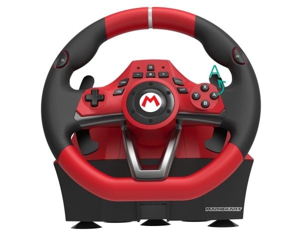 HORI Mario Kart Racing Wheel Pro Deluxe - Hjul- og pedalsett - kablet - for Nintendo Switch