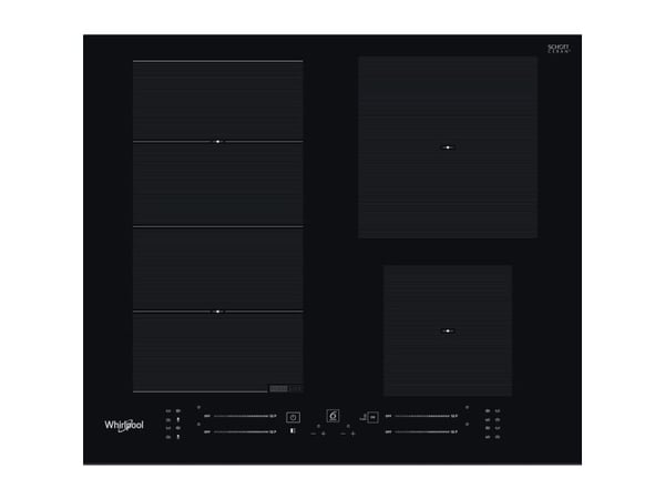 Whirlpool WF S4160 BF, svart, inbyggd, 59 cm, zoninduktionshäll, keramik, 4 zon(er)