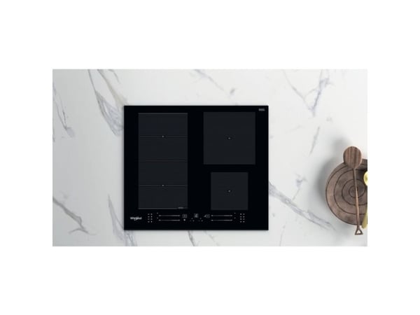 Whirlpool WF S4160 BF, svart, inbyggd, 59 cm, zoninduktionshäll, keramik, 4 zon(er)