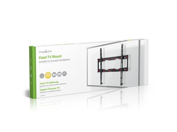 Nedis TVWM4030BK, 58,4 cm (23"), 139,7 cm (55"), 75 x 75 mm, 400 x 400 mm, Stål, Sort