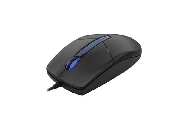 A4Tech N-530S, Ambidextrous, USB Type-A, 1200 DPI, Svart