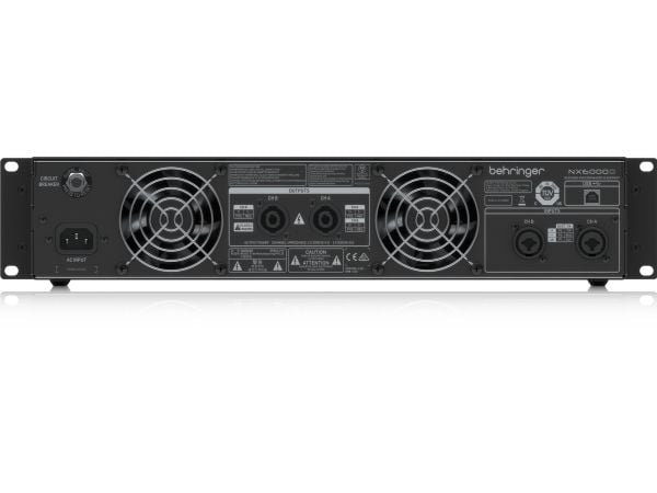 Behringer NX6000D, 2.0 kanaler, 3000 W, D, 48 dB, 4 O, 8 O