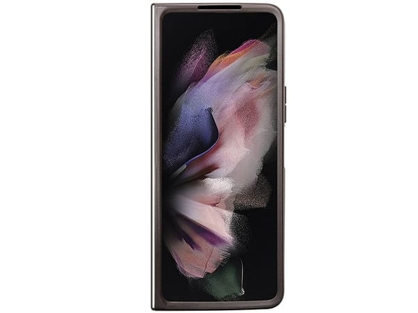Samsung Galaxy Z Fold 5 Guess Odinis deklas 4G Triangle Strass (GUHCZFD5P4TDPW) brun
