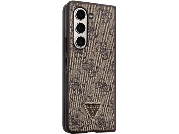 Samsung Galaxy Z Fold 5 Guess Odinis deklas 4G Triangle Strass (GUHCZFD5P4TDPW) brun