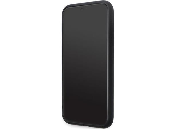 Karl Lagerfeld KLHCN61SMHCNPK iPhone 11/ XR 6.1" svart hardt deksel i silikon med metalldetalj
