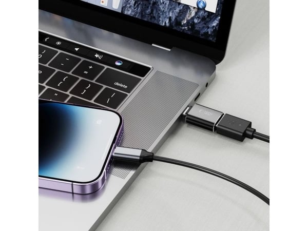 Tech-Protect Ultraboost USB-A till Lightning-adapter svart (THP1881)