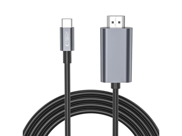 Tech-Protect UltraBoost THP2040 USB-C till HDMI-kabel 4K 60 Hz 2 m, svart