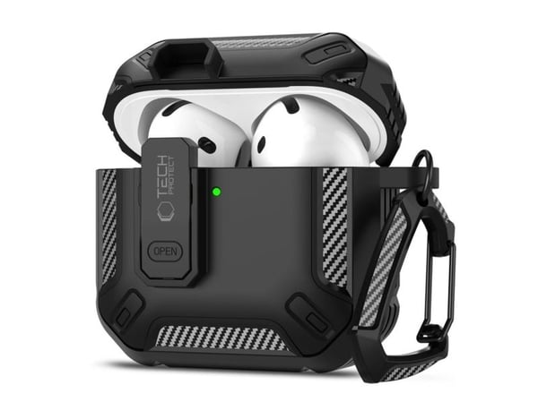 Tech-Protect CARBONOX för Apple AirPods 4 svart