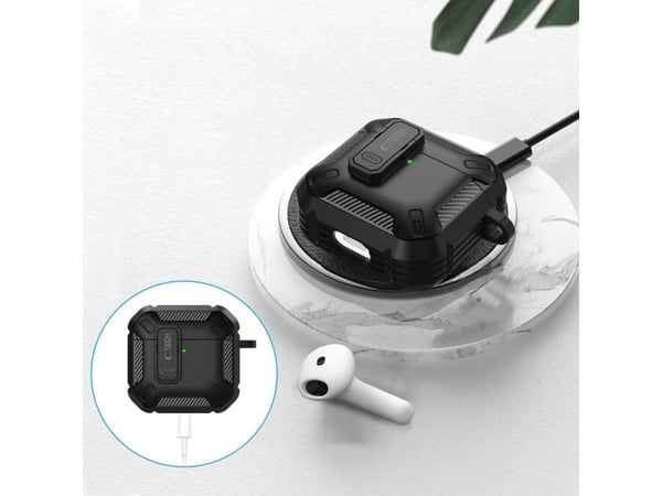 Tech-Protect CARBONOX för Apple AirPods 4 svart