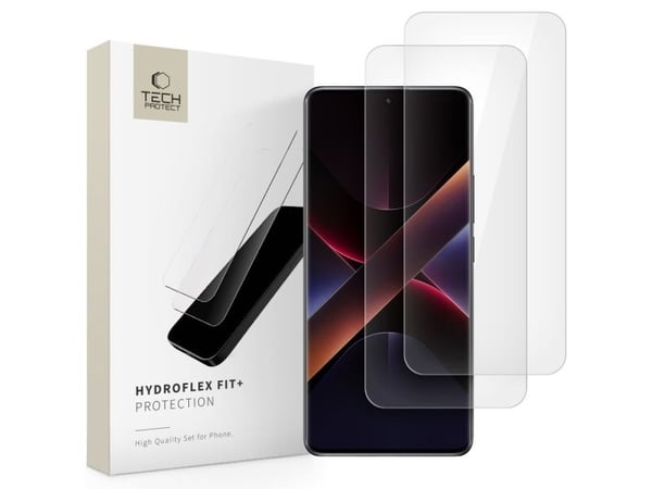 Skärmskydd Tech-Protect Hydroflex Fit+ för Redmi Note 14 Pro 5G / Poco X7 5G - 2 st