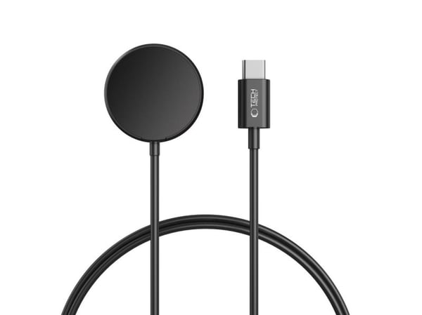 " Tech-Protect MC03 UltraBoost induktiolaturi Samsung Galaxy Watch USB-C 100 cm - musta - musta